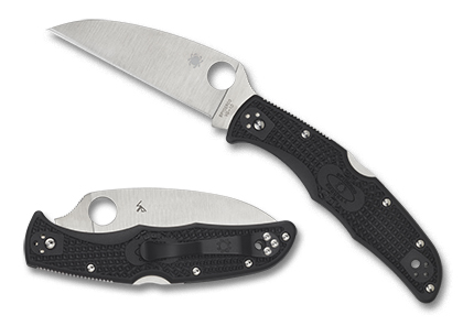 The Endura® 4 FRN Black Wharncliffe shown open and closed