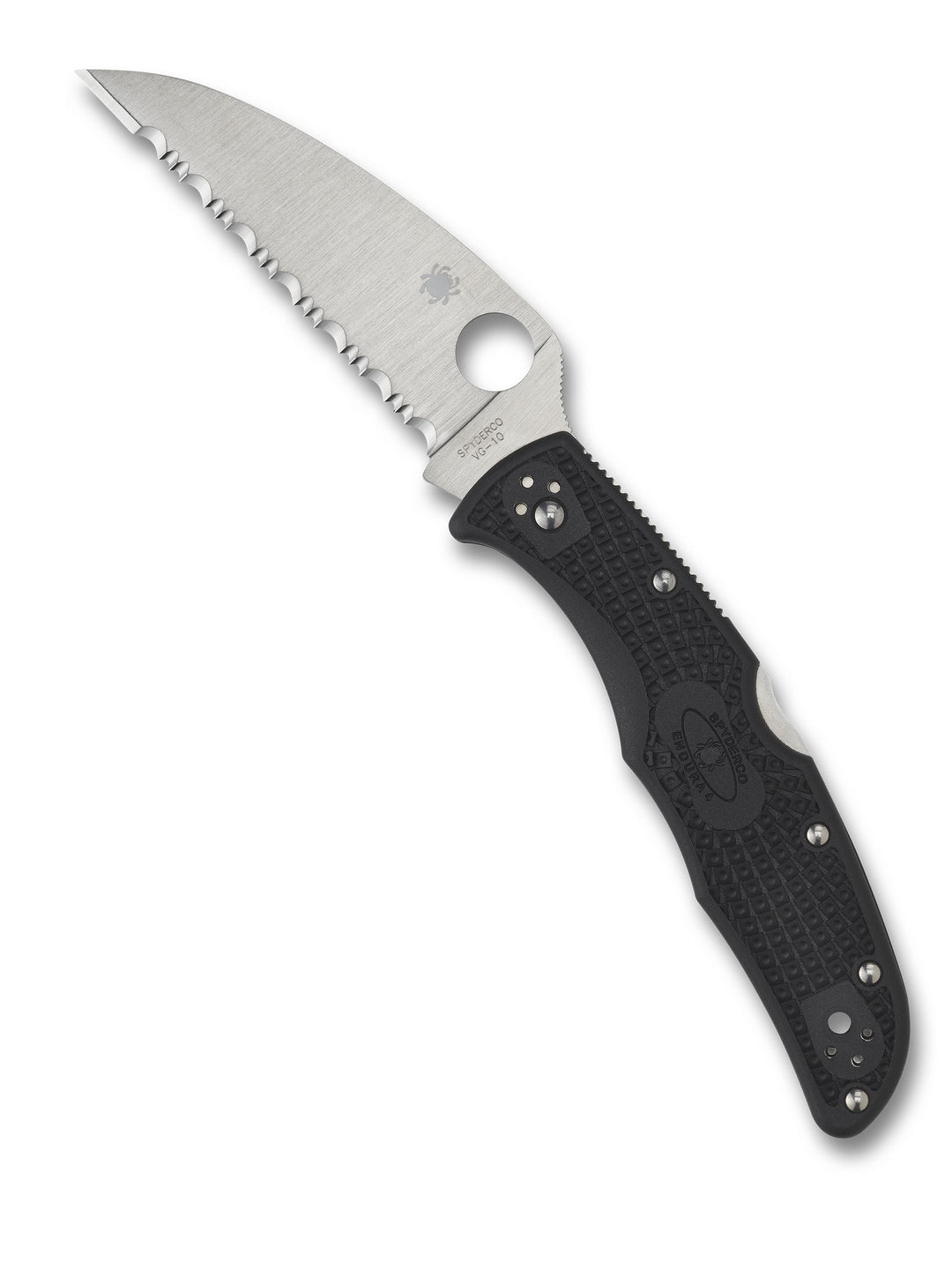 Endura® 4 Wharncliffe SpyderEdge™ C10FSWCBK_Open