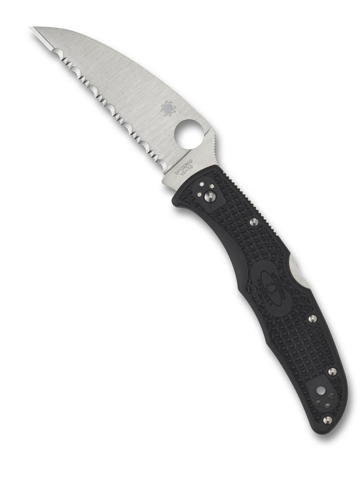 Endura® 4 Wharncliffe SpyderEdge™ C10FSWCBK_Open