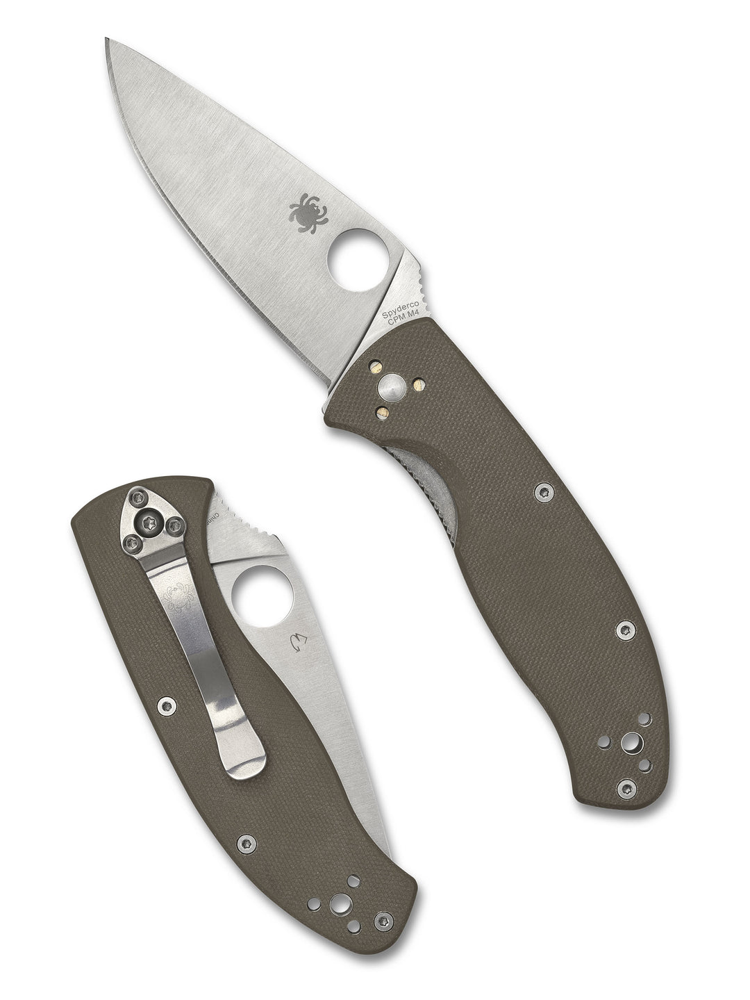 Tenacious® Brown G-10 CPM® M4 PlainEdge C122GBNM4P_Both