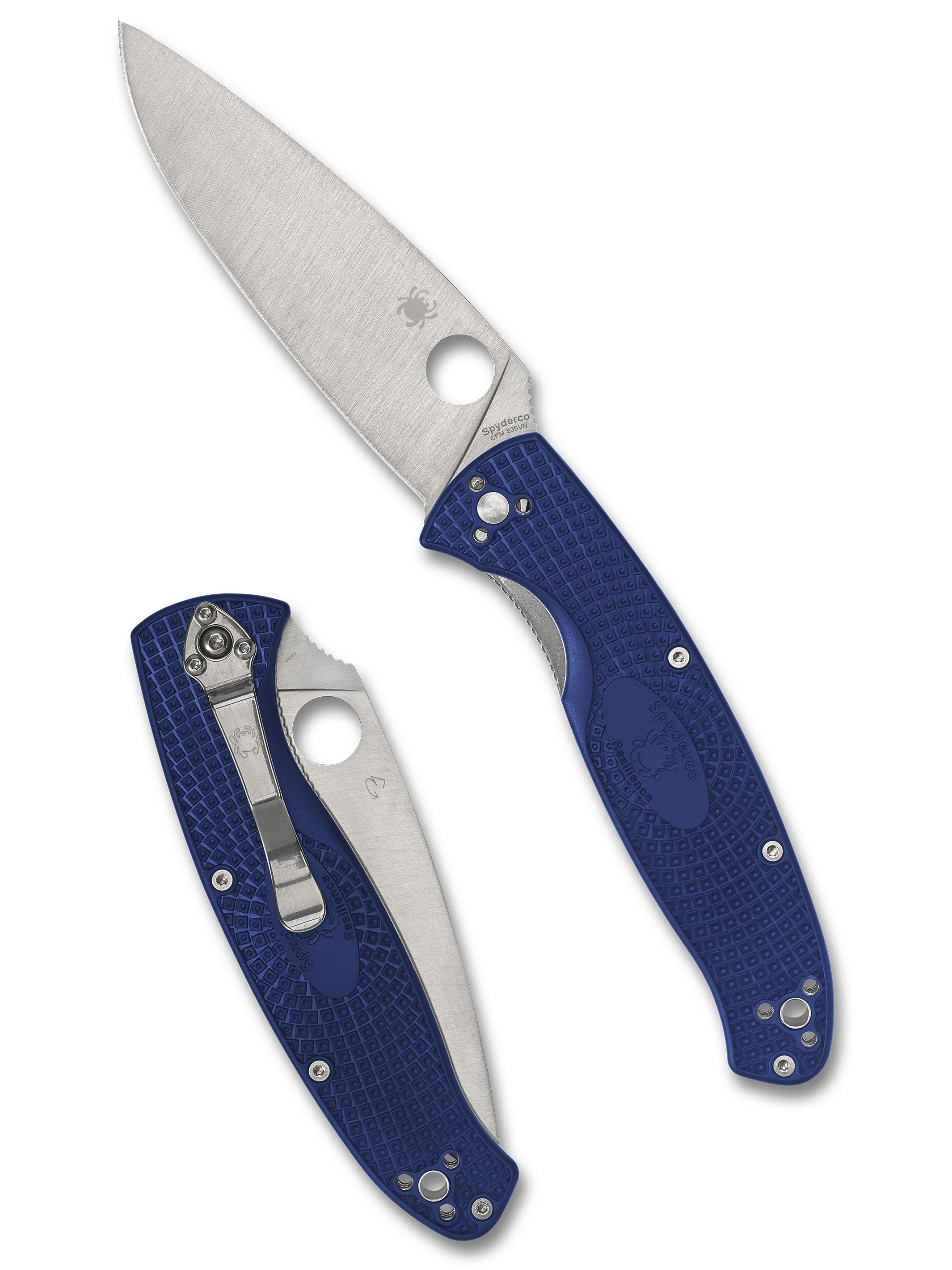 Resilience® Lightweight CPM® S35VN® PlainEdge™ – Spyderco