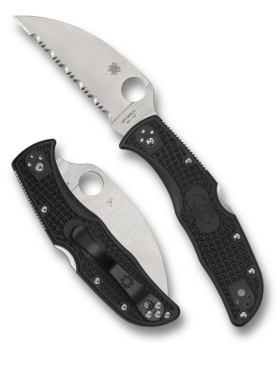 Endela® Lightweight Wharncliffe SpyderEdge™ Default Title C243FSWCBK_Both