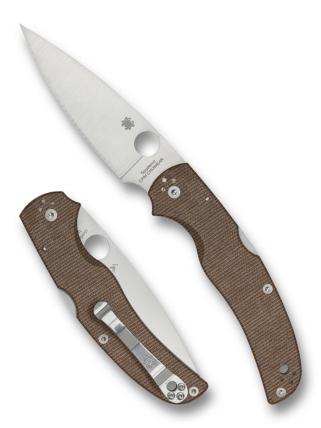 Native Chief™ Brown Canvas Micarta® CPM® Cru-Wear® Default Title C244MPCW_Both