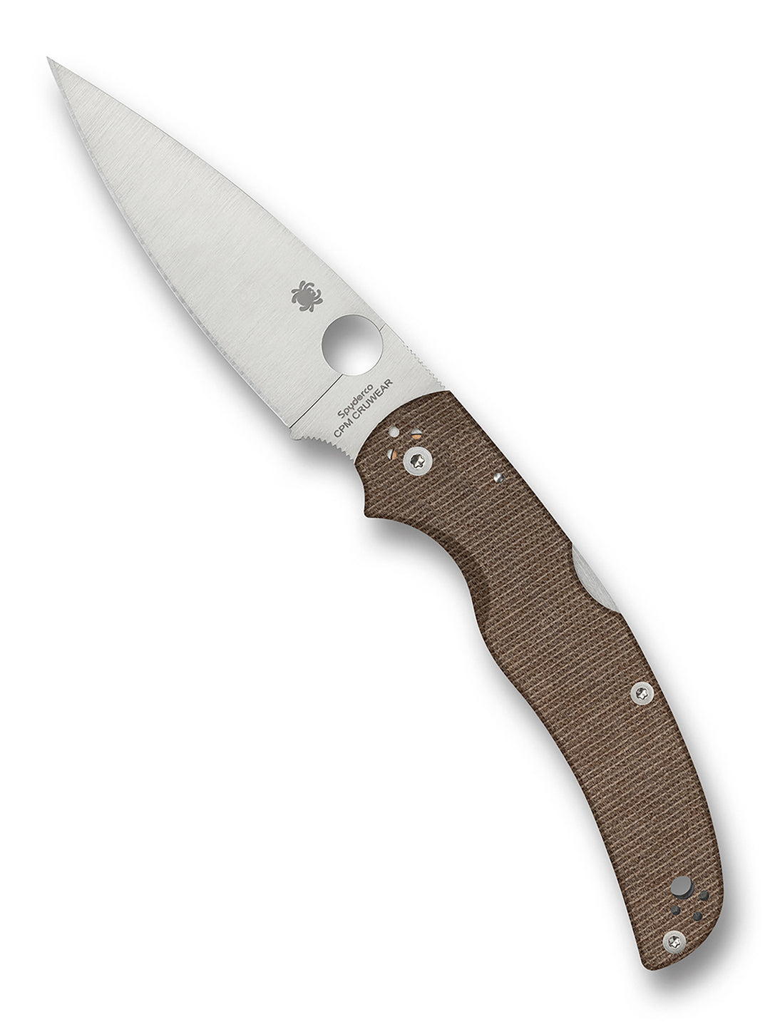 Native Chief™ Brown Canvas Micarta® CPM® Cru-Wear® C244MPCW_Open