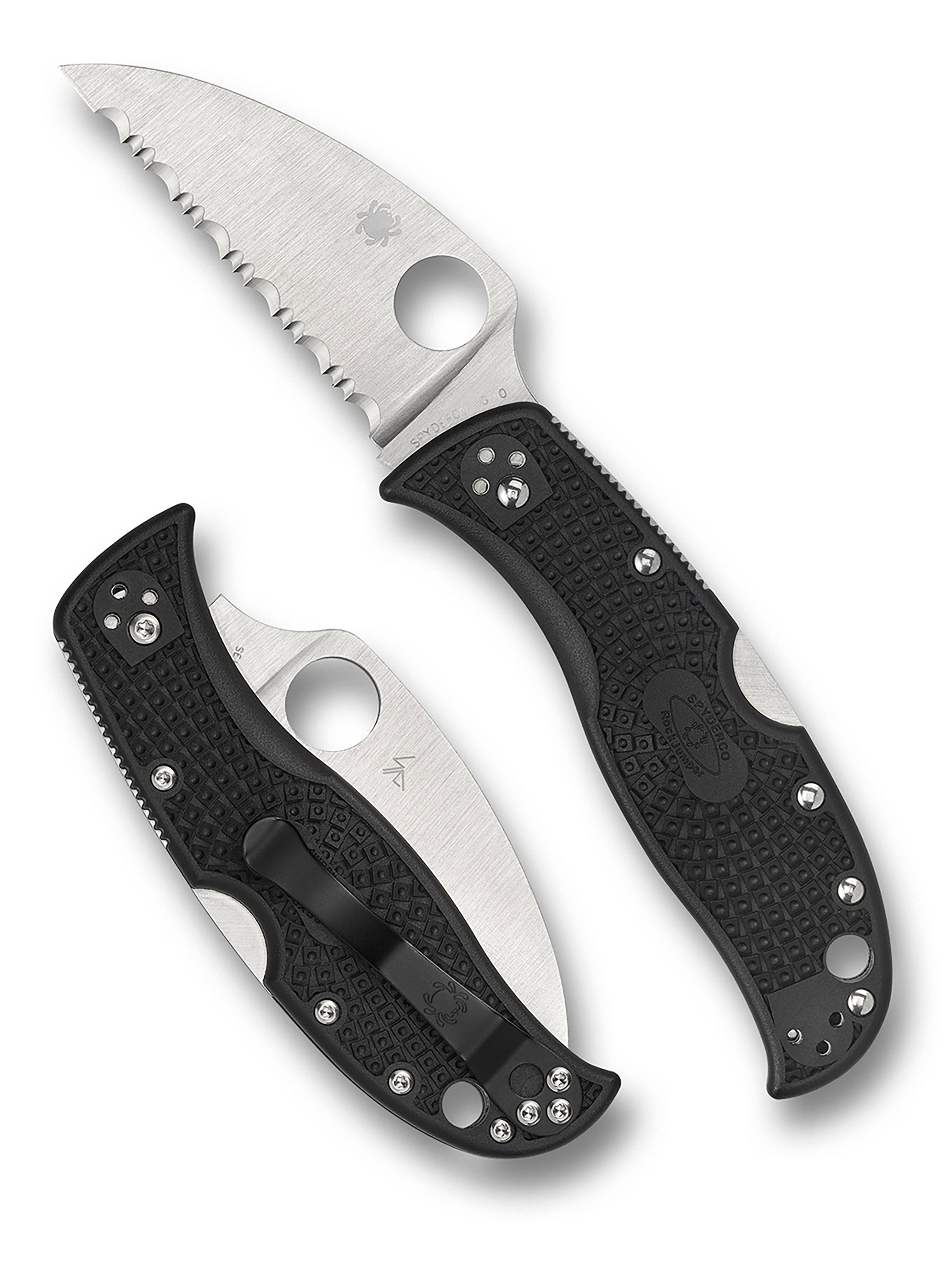 Spyderco 折りたたみナイフ ROCKJUMPER 波刃 C254SBK[ra14001] RockJumper™ SpyderEdge™ – Spyderco