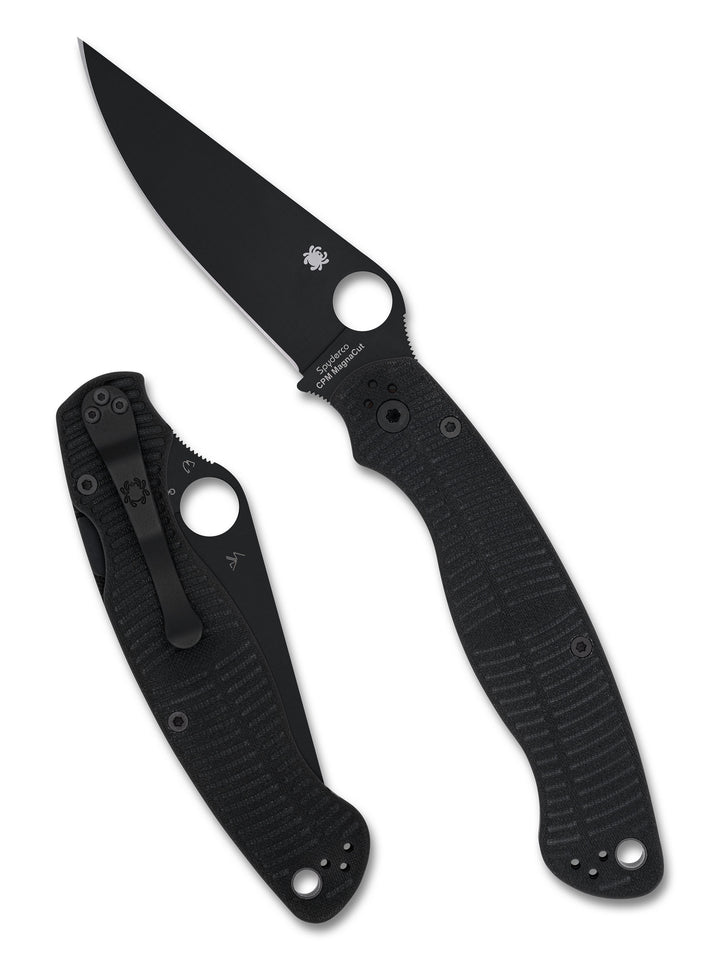 Military™ 2 Salt® Black G-10 CPM® MagnaCut® Black Blade Default Title C36GMCBKP2_Both