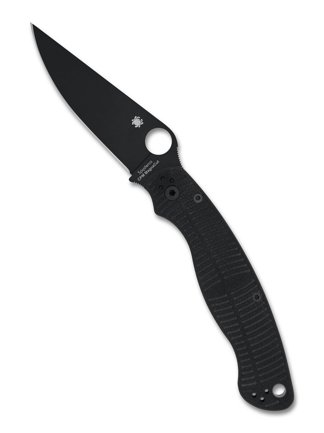 Military™ 2 Salt® Black G-10 CPM® MagnaCut® Black Blade C36GMCBKP2_Open