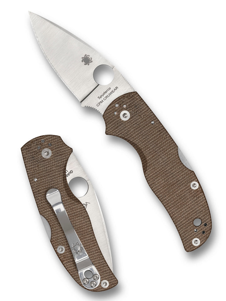 Native® 5 Brown Canvas Micarta® CPM® Cru-Wear® Default Title C41MPCW5_Both
