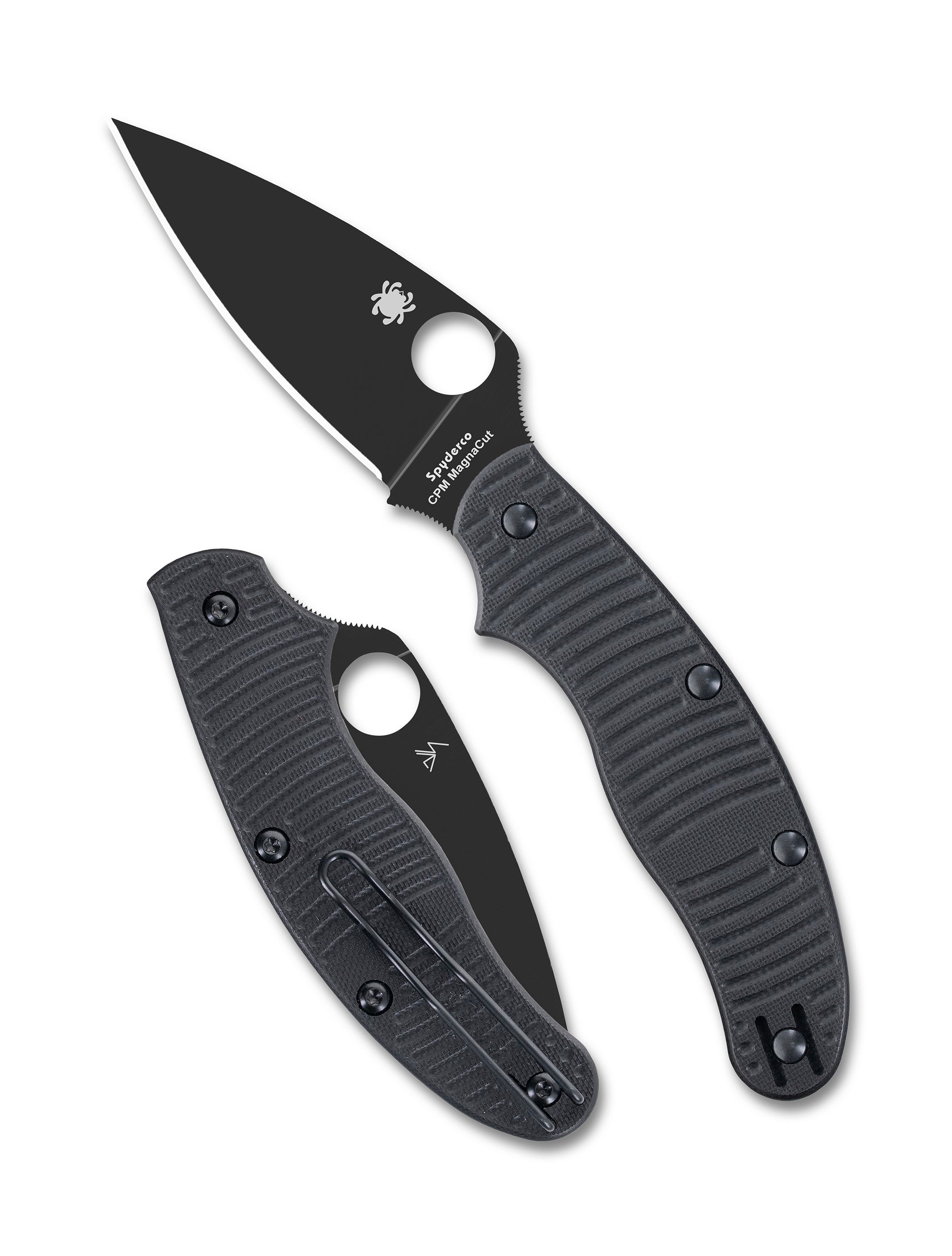 UK Penknife™ Salt® Black G-10 CPM® MagnaCut® Black Blade – Spyderco