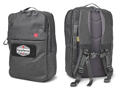 The Spyderco® by Vanquest® ADDAX-18 Backpack shown open and closed