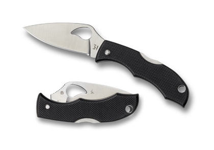 The Starling  2 G-10 Black Knife shown opened and closed.