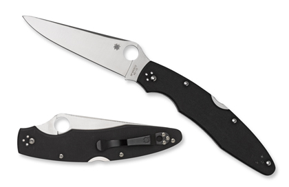 The Police  3 G-10 Knife shown opened and closed.