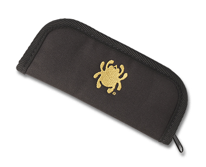The Nylon Pouch Large shown open and closed