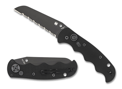 The Autonomy™ G-10 Black / Black Blade shown open and closed
