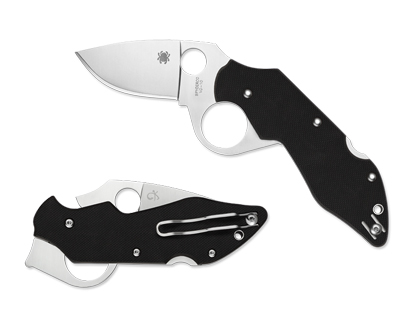 The Introvert  G-10 Black Knife shown opened and closed.