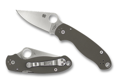 The Para® 3 Ranger Green K390 Exclusive shown open and closed