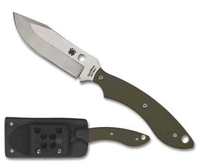 The Stok Bowie Knife shown opened and closed.