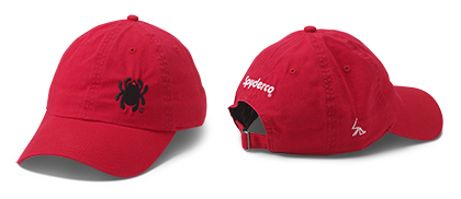 The Hat Bug Red shown open and closed