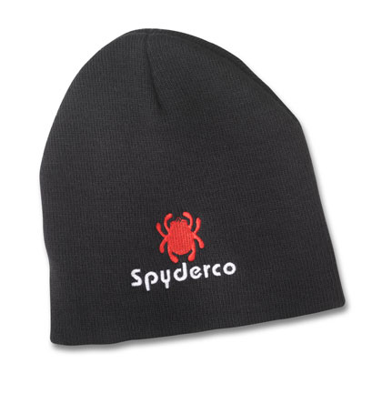 The Spyderco Beanie shown open and closed