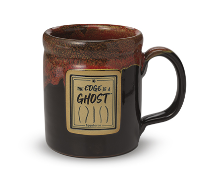 The The Edge is a Ghost™ Pottery Mug shown open and closed