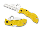 The Manbug® Salt® FRN Yellow Sheepfoot shown open and closed.