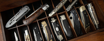 A collection of back lock knives.