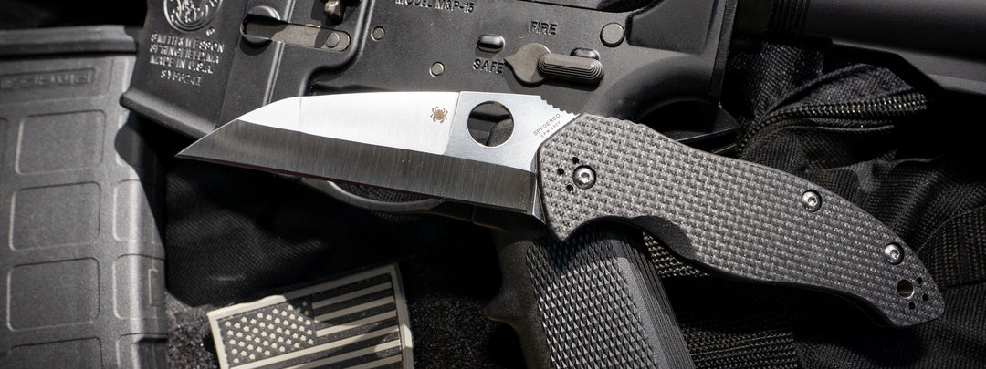 An image of a Spyderco folding knife from the Specialty section of our catalog.  Canis.