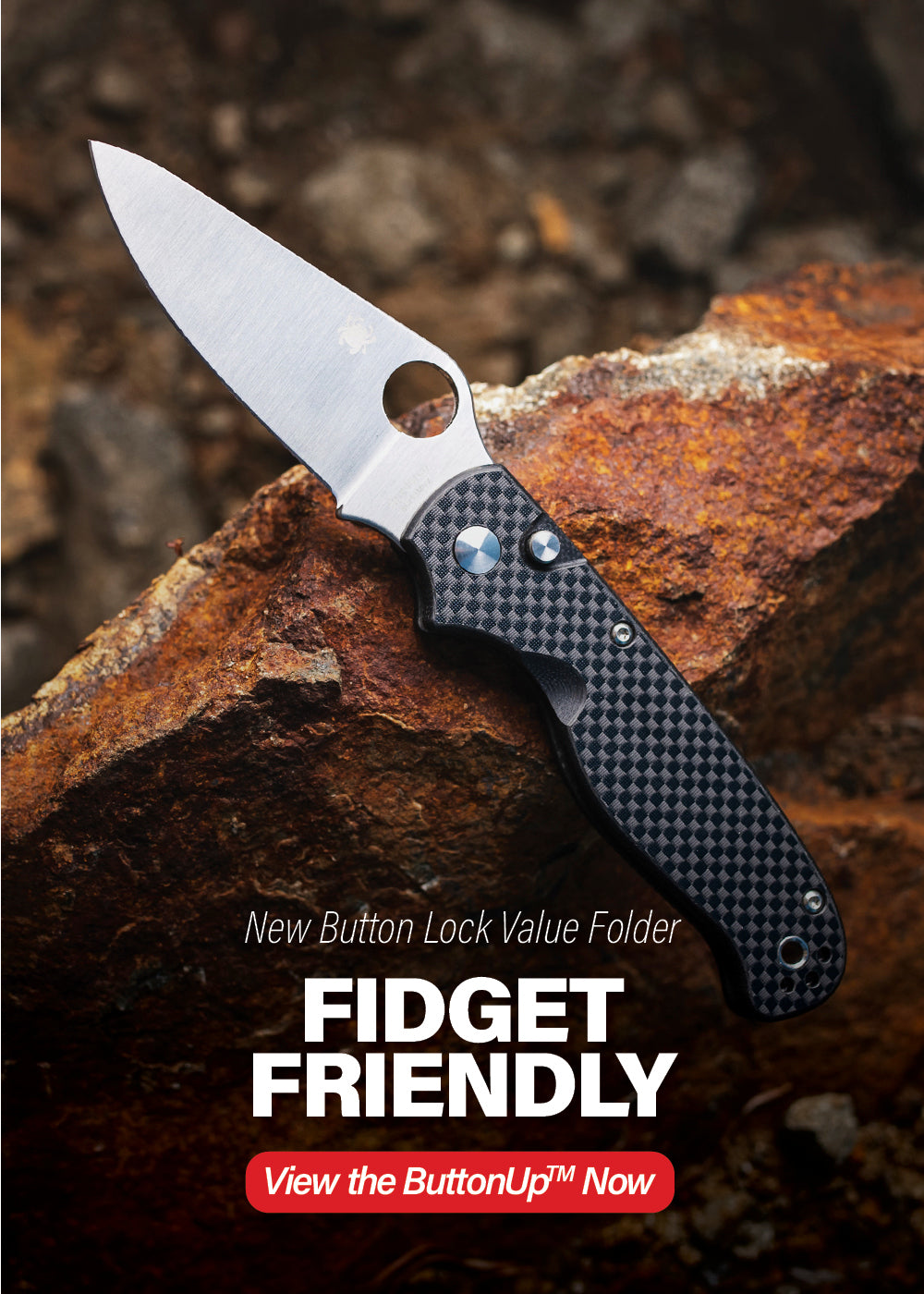 New button lock value folder. Fidget friendly. View the ButtonUp now.