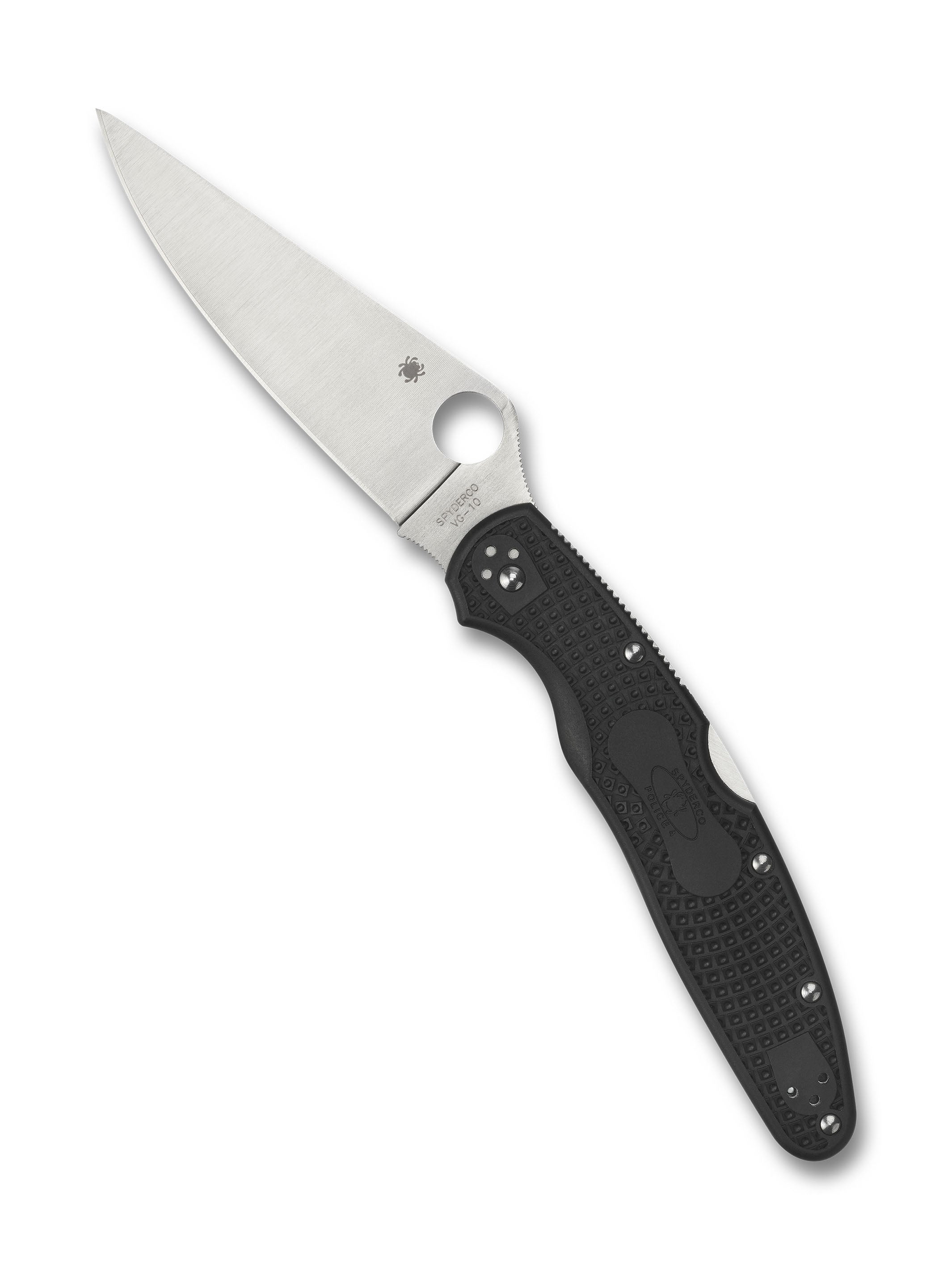 Spyderco 折りたたみナイフ ポリス4 ロックバック SC07FP4K390[bsc07fp4k390r] Police™ 4 Lightweight – Spyderco