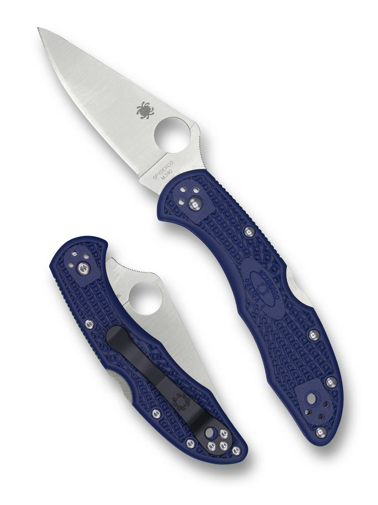 Delica® 4 Blue FRN M390 Exclusive – Spyderco