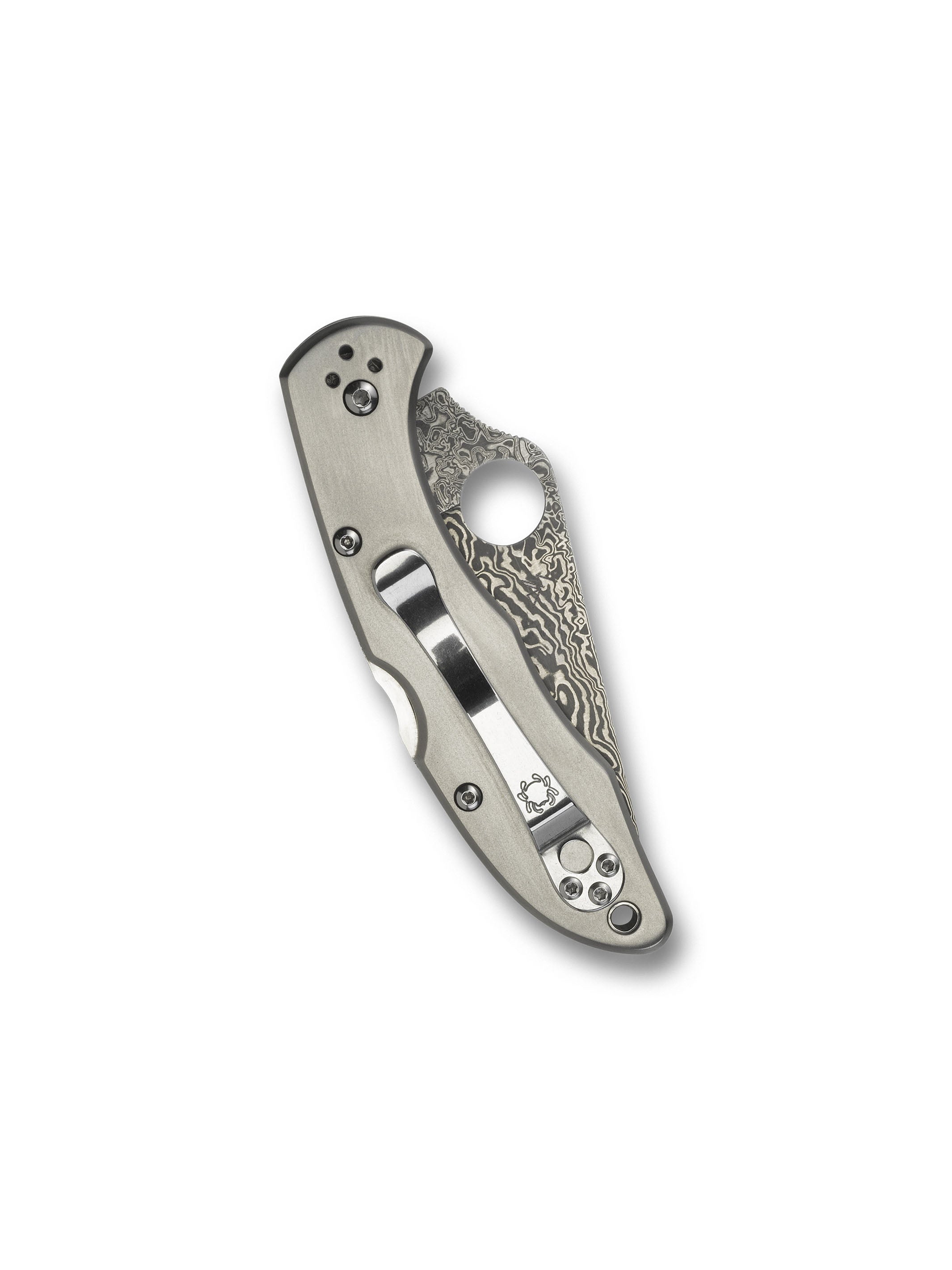 Delica® 4 Titanium Damascus – Spyderco
