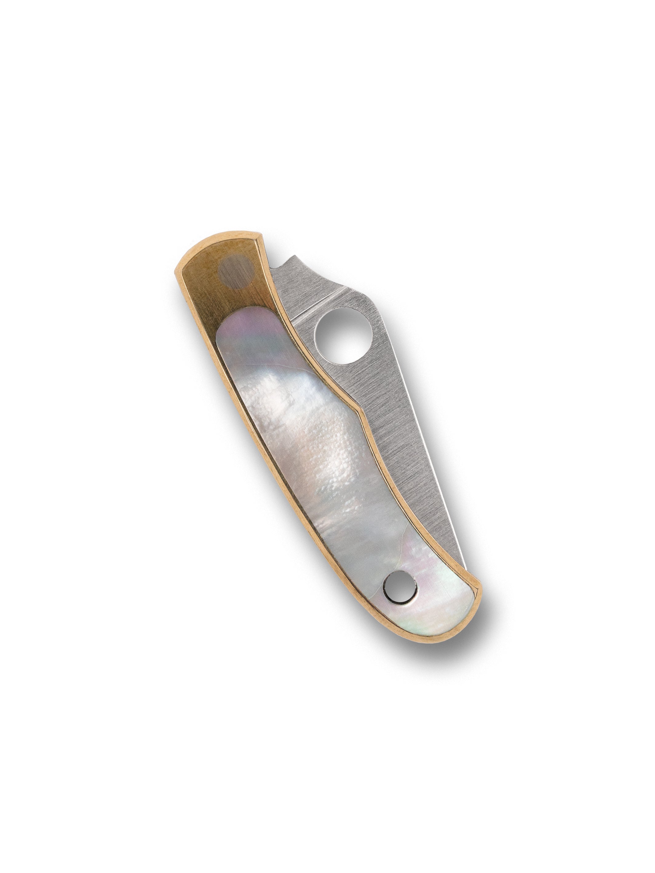 Bug® Nickel/Silver Abalone – Spyderco