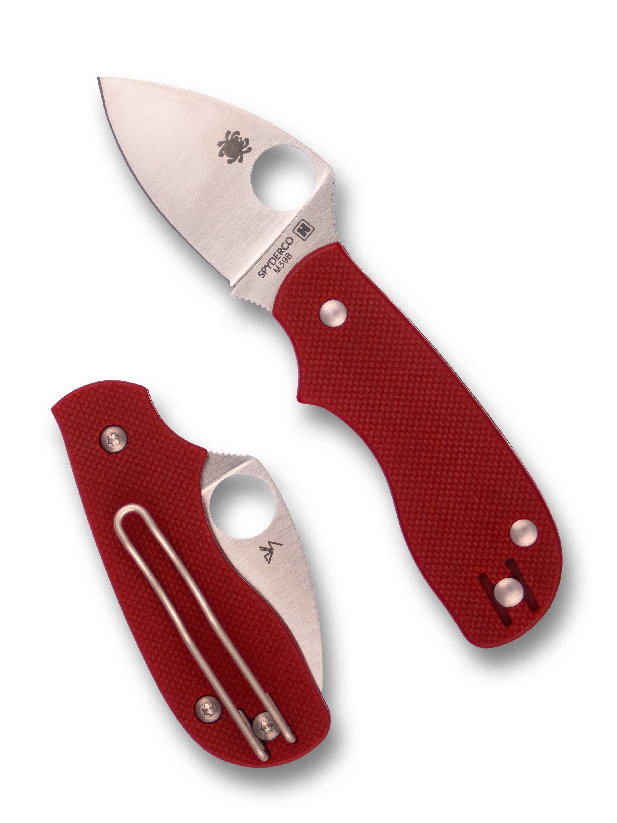 Squeak Red G-10 M398 Exclusive – Spyderco