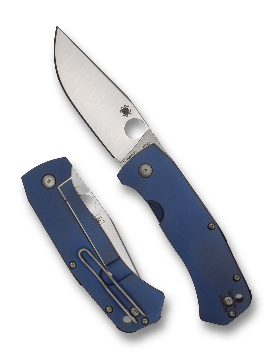 Slysz Bowie Blue Anodized Titanium M390 Exclusive