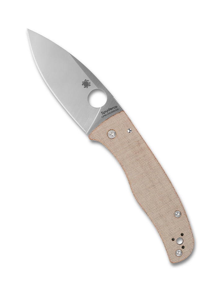 Bodacious™ Brown Canvas Micarta® CPM CRU-WEAR® C263MPCWxOpen