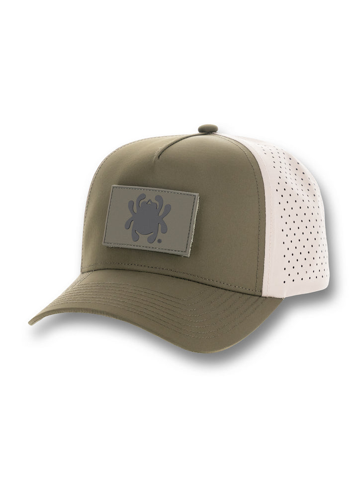 Structured Hat Green/Khaki with Green Bug™ PVC Patch