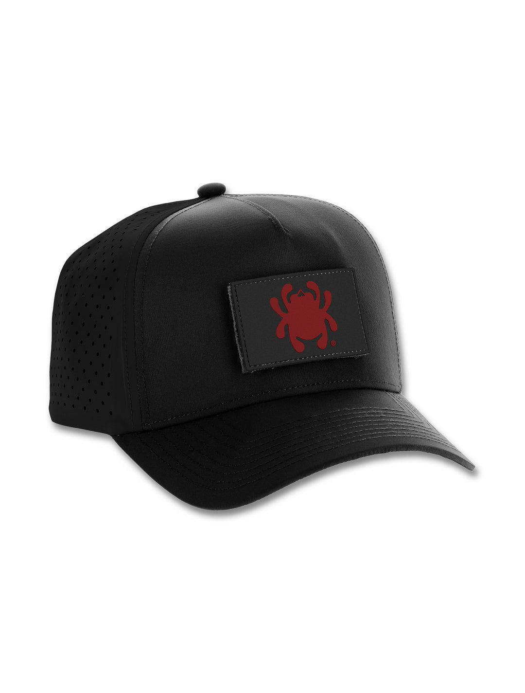 Structured Hat Black with Red Bug PVC Patch HAT19Right