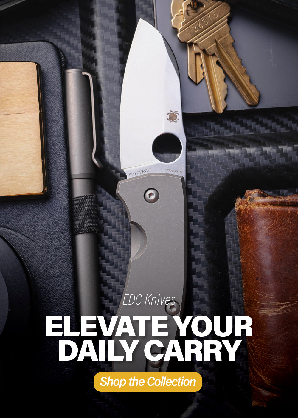 EDC Knives. Elevate your daily carry. Shop the collection.