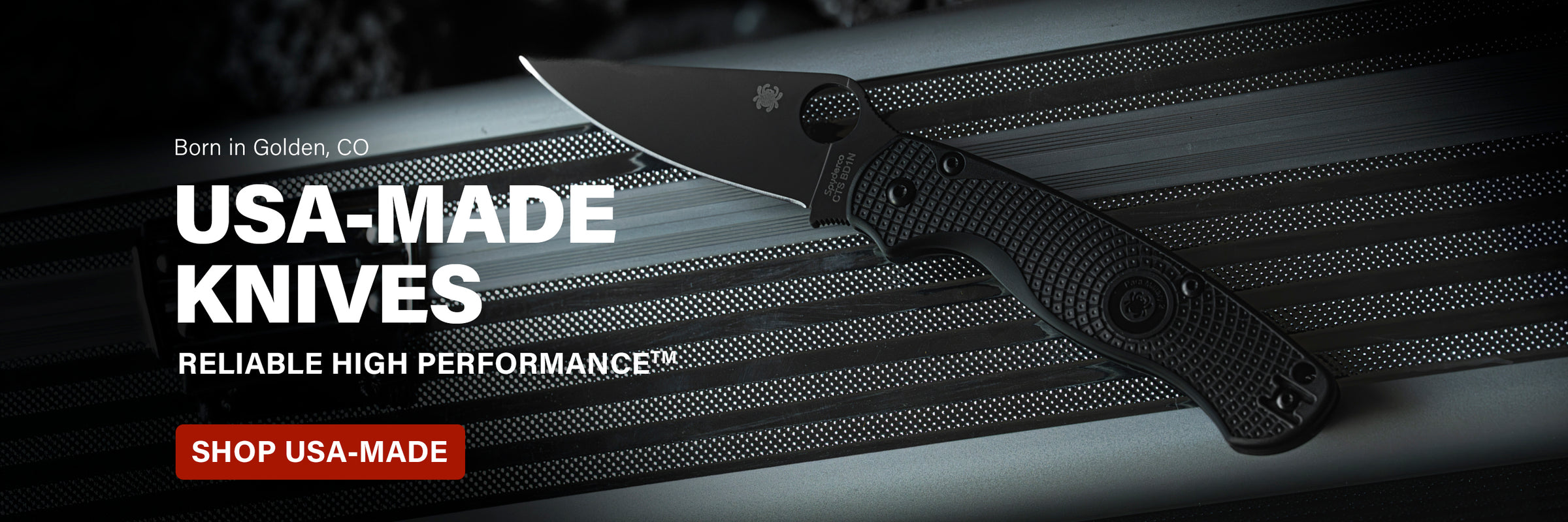 USA Made graphic featuring a Para Military 2 Lightweight on a dark background