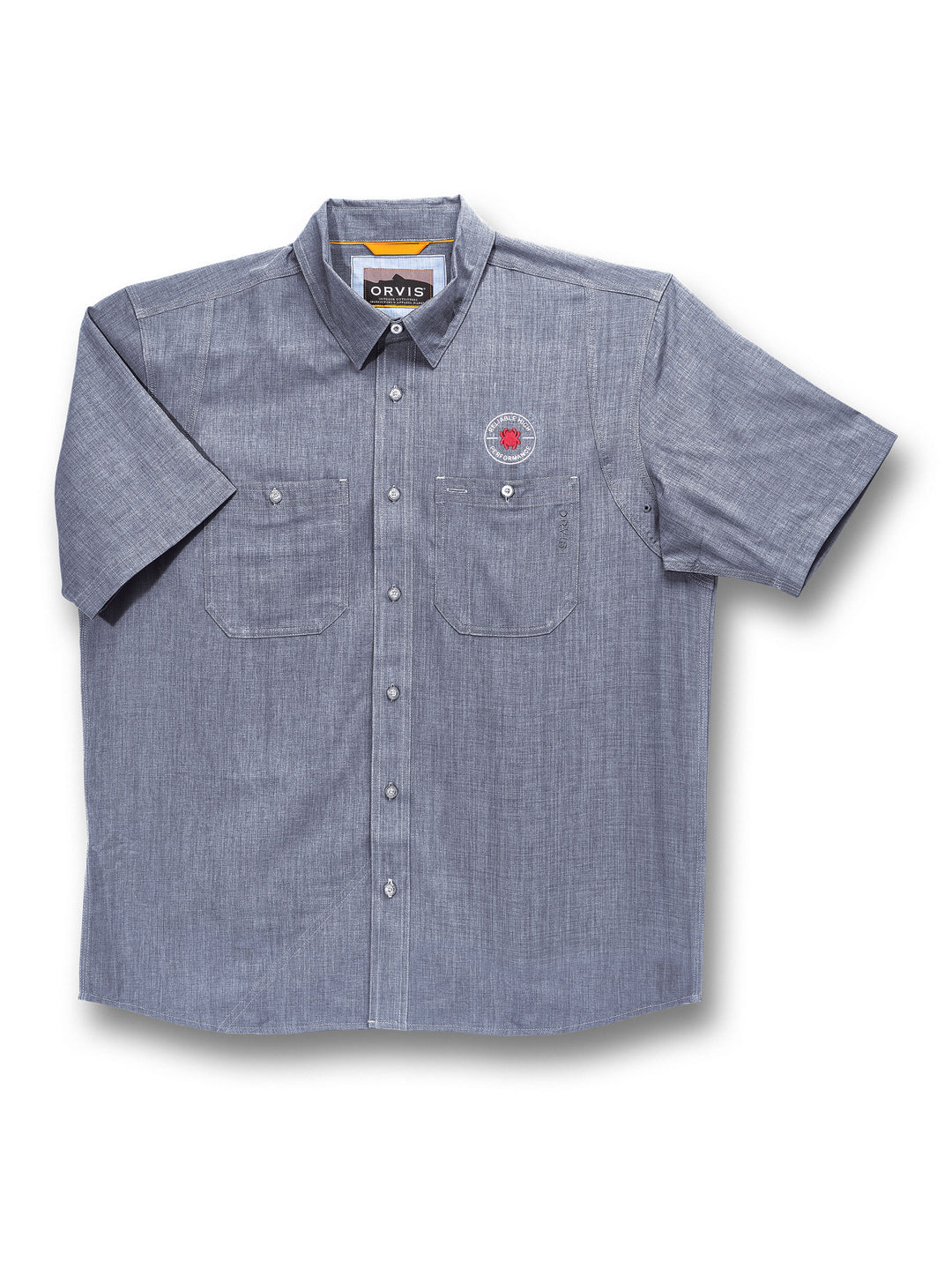 Orvis® Tech Men's Chambray Work Shirt – Spyderco Orvis® Tech Men's Chambray Work Shirt – Spyderco