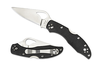 The Meadowlark  2 G-10 Black Knife shown opened and closed.