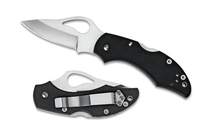 The Robin  G-10 Knife shown opened and closed.