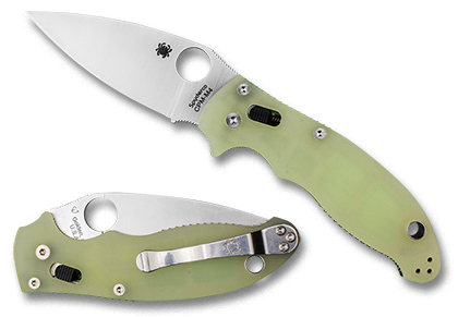The Manix® 2 Natural G-10 Exclusive shown open and closed