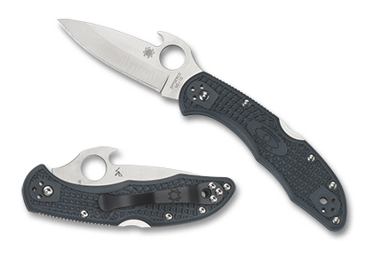 The Delica  4 FRN Emerson Opener Knife shown opened and closed.