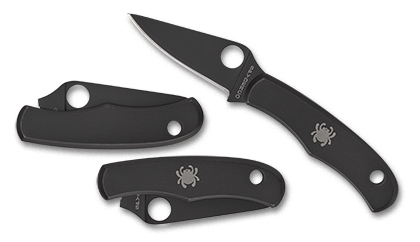 The Bug  Black Knife shown opened and closed.