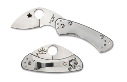 The Spyderco Balance by Ed Schempp shown open and closed
