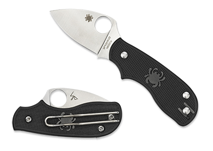 The Squeak  FRN Black Knife shown opened and closed.