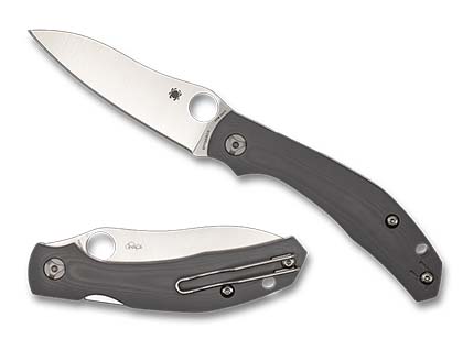 The Kapara™ Dark Grey G-10 CPM 20CV Exclusive shown open and closed