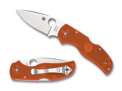 The Native  5 Lightweight REX 45 Sprint Run  Knife shown opened and closed.