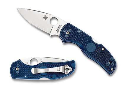 The Native® 5 FRN Dark Blue CPM S110V shown open and closed